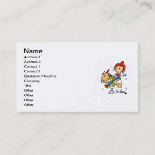 Carte De Visite Chemise et Cadeaux Cowgirl Yee Haw à Figure Bâton