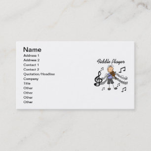 Carte De Visite Chemise et Cadeaux pour Fille Joueuse de Violon à