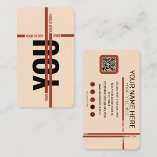 Carte De Visite Chemise « Maîtrise ton histoire » – Citation motiv