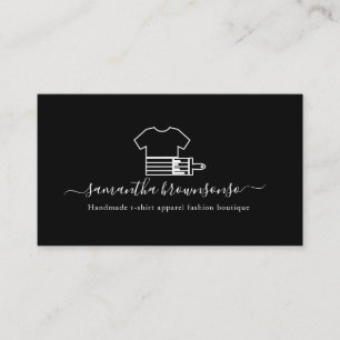 Carte De Visite Chemise noire faite à la main, mode de la boutique