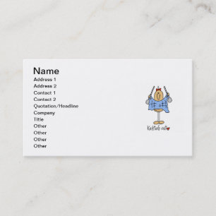 Carte De Visite Chemises et cadeaux de fou de tricot