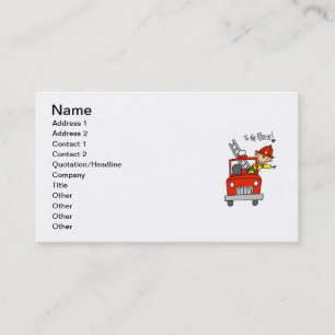 Carte De Visite Chemises et Cadeaux de Pompiers à la Rescousse