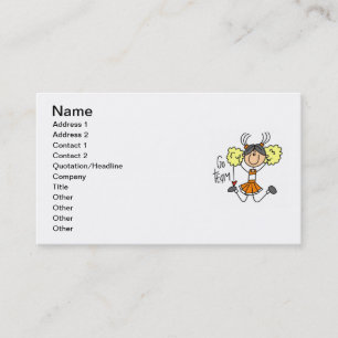 Carte De Visite Chemises et Cadeaux Orange pour Supportrices en Bâ