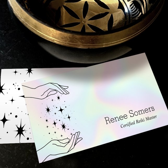 Carte De Visite Chercheur d'énergie Reiki Master Chakra (Créateur téléchargé)