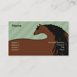 Carte De Visite Cheval - affaires