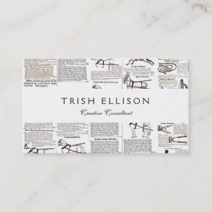 Carte De Visite Cheval Antique Publicité Journal Art