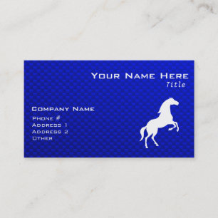 Carte De Visite Cheval bleu