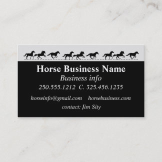 Carte De Visite Cheval Business Embarquement Étables équitation Le