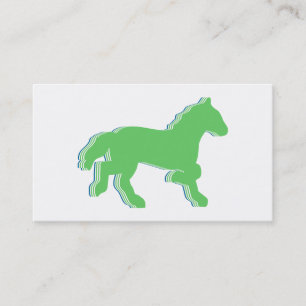 Carte De Visite cheval de menthe