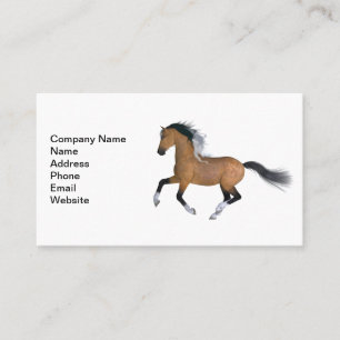 Carte De Visite Cheval de quart en peau de bouchon