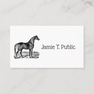 Carte De Visite Cheval debout vintage