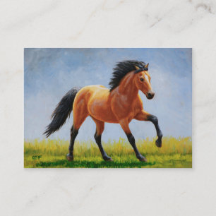 Carte De Visite Cheval en peau de boule sauvage