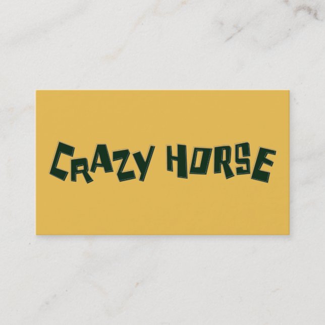 Carte De Visite cheval fou (Devant)