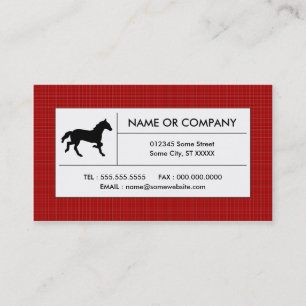 Carte De Visite cheval plaid