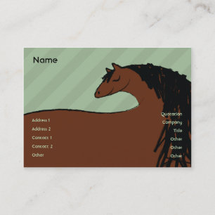 Carte De Visite Cheval - potelé