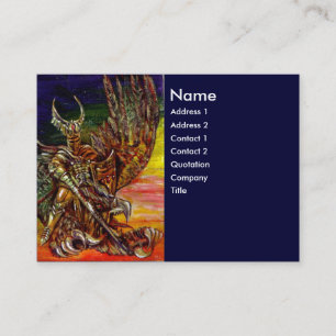 Carte De Visite CHEVALIER FONCÉ Bleu