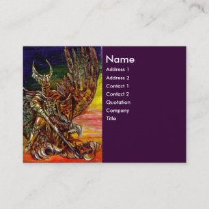 Carte De Visite CHEVALIER FONCÉ violet