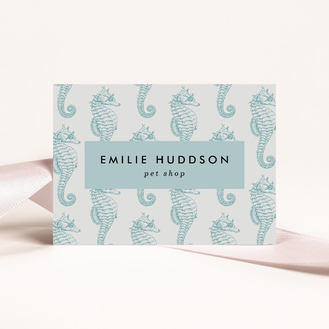 Carte De Visite Chevaux de mer tropicaux, Boutique de poissons, Bo (Créateur téléchargé)