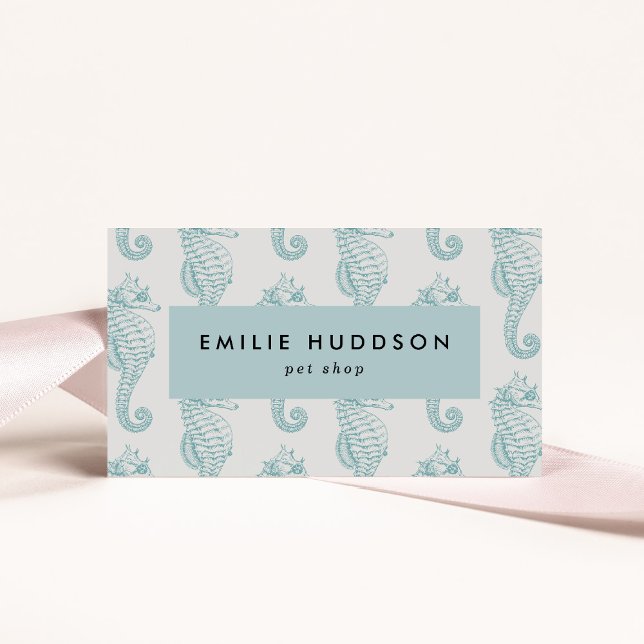 Carte De Visite Chevaux de mer tropicaux, Boutique de poissons, Bo (Créateur téléchargé)