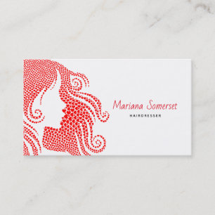 Carte De Visite Cheveux des Coeurs