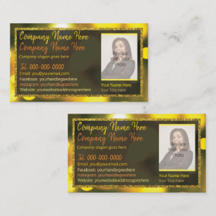 Carte De Visite Cheveux, ongles, maquillage, coups de fouet, photo