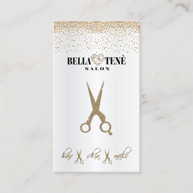 Carte De Visite Cheveux, peau et ongles (Devant)