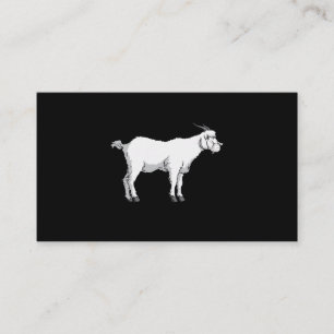 Carte De Visite Chèvre portant un masque médical