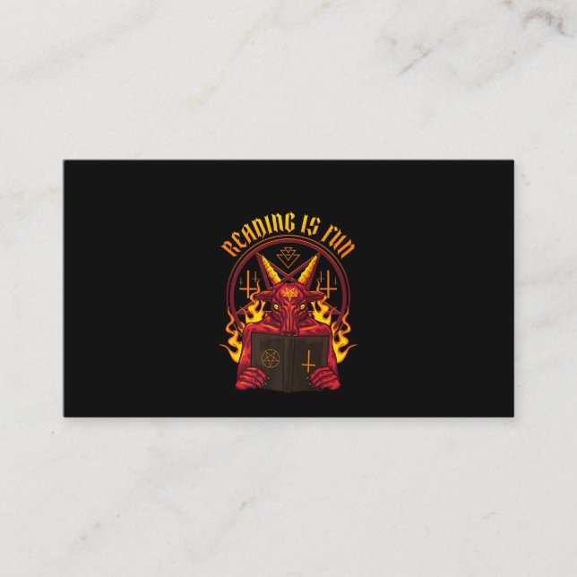 Carte De Visite Chèvre Satanic Pagan Premium (Devant)