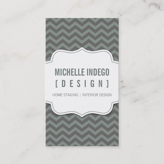 CARTE DE VISITE :: chevron3 12P (Devant)