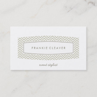 CARTE DE VISITE chevron fraîche modèle panneau tau