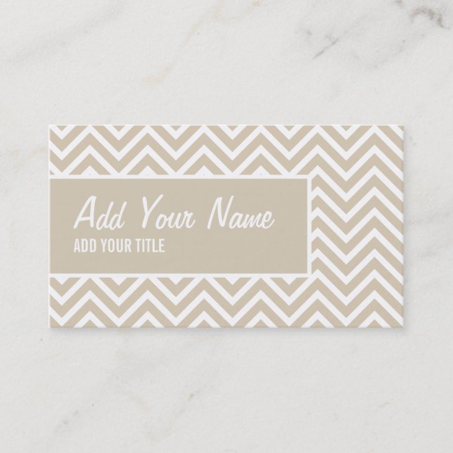 Carte de visite | Chevron |greygrey (Devant)