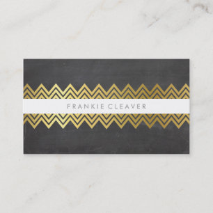 Carte De Visite CHEVRON MODERNE MOTIF cool or tendance