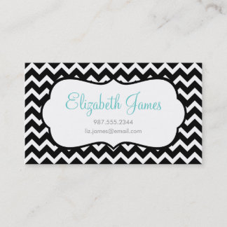 Carte De Visite Chevron noir