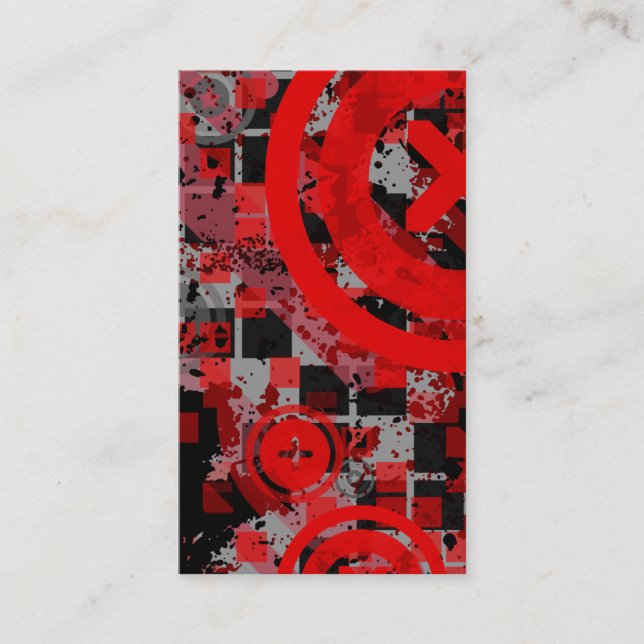 Carte De Visite chex rouge vertical (Devant)