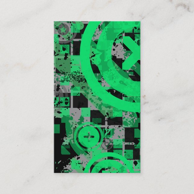Carte De Visite chex vert vertical (Devant)