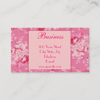 Carte de visite chic 1 de roses