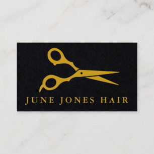 Carte De Visite Chic Barber Coiffeur Styliste Ciseaux Entreprise