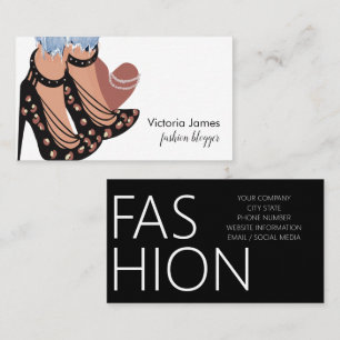 Carte De Visite Chic Beauty Fashionista Blogger Planner
