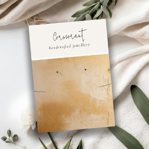 Carte De Visite Chic Beige Or Peinture Texture Peinture Elevage Co