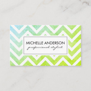 Carte De Visite Chic Chevron