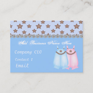 Carte de visite chic de boutique de vêtements de