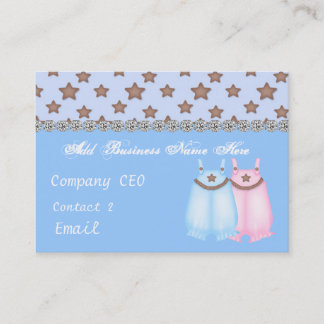 Carte de visite chic de boutique de vêtements de