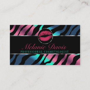 Carte de visite chic de cosmétologie