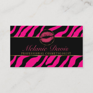 Carte de visite chic de cosmétologie