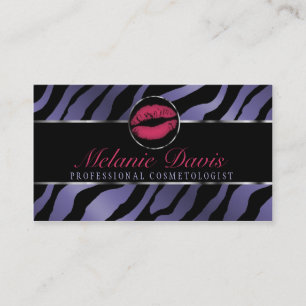 Carte de visite chic de cosmétologie