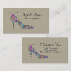 Carte de visite chic de ~ de chaussure