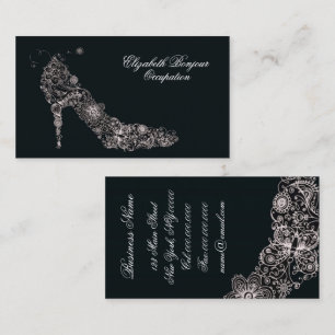 Carte de visite chic de ~ de chaussure