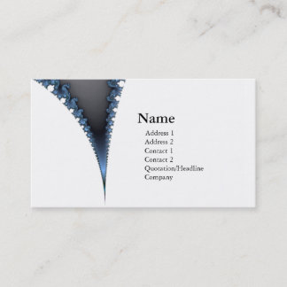 carte de visite chic de fractale de geek