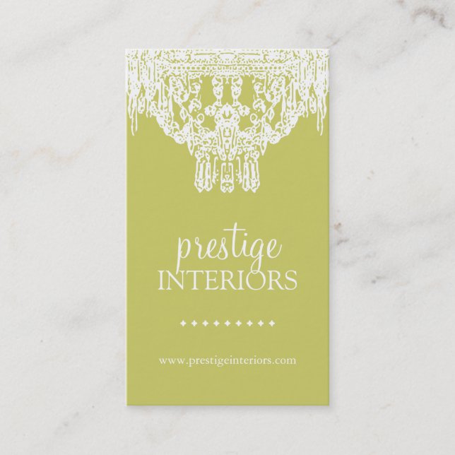 CARTE DE VISITE CHIC DE LUSTRE (Devant)