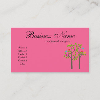 Carte de visite chic de rose de boutique